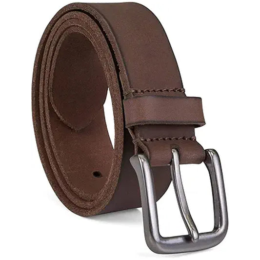 Men's 35mm Classic Buckle Leather Belt for Jeans